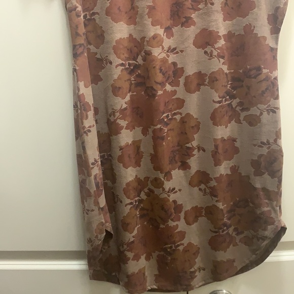 Unworn Suede-Like Floral Dress Size XL - Picture 3 of 8